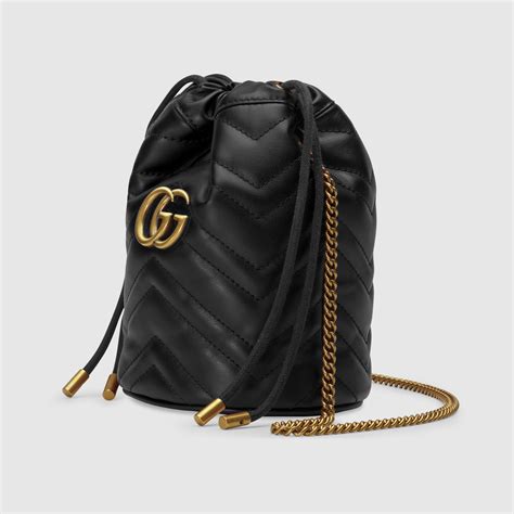 borsa gucci a secchiello|Gucci Mini borsa a secchiello GG Marmont.